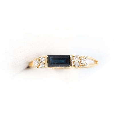 Blue Sapphire Ring 14K Gold