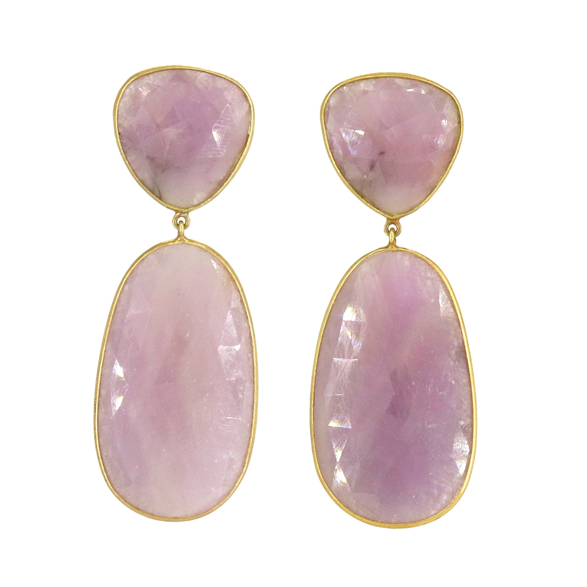 Pink Sapphire Earring 18K Gold