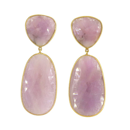 Pink Sapphire Earring 18K Gold