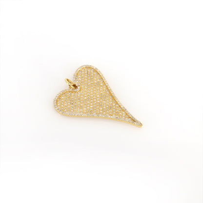 Heart Charm Pendant 14K Gold