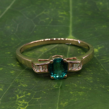 Emerald Ring 14K Gold