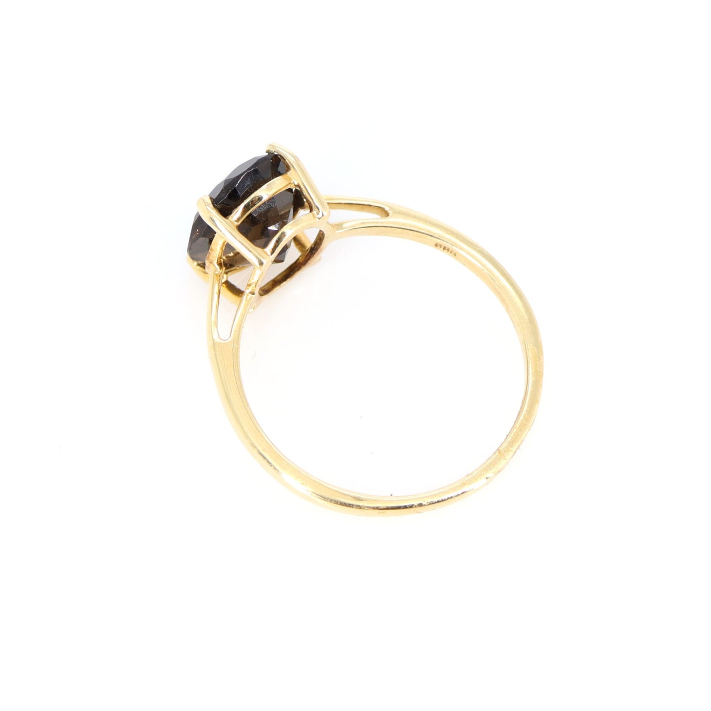 Faceted Smoky Quartz Studs Or Necklace 14K Gold