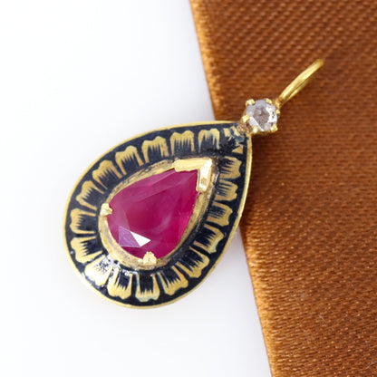 Ruby Pendant 18K Gold