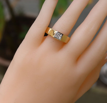 Princess Cut 0.50 Ring 14K Gold