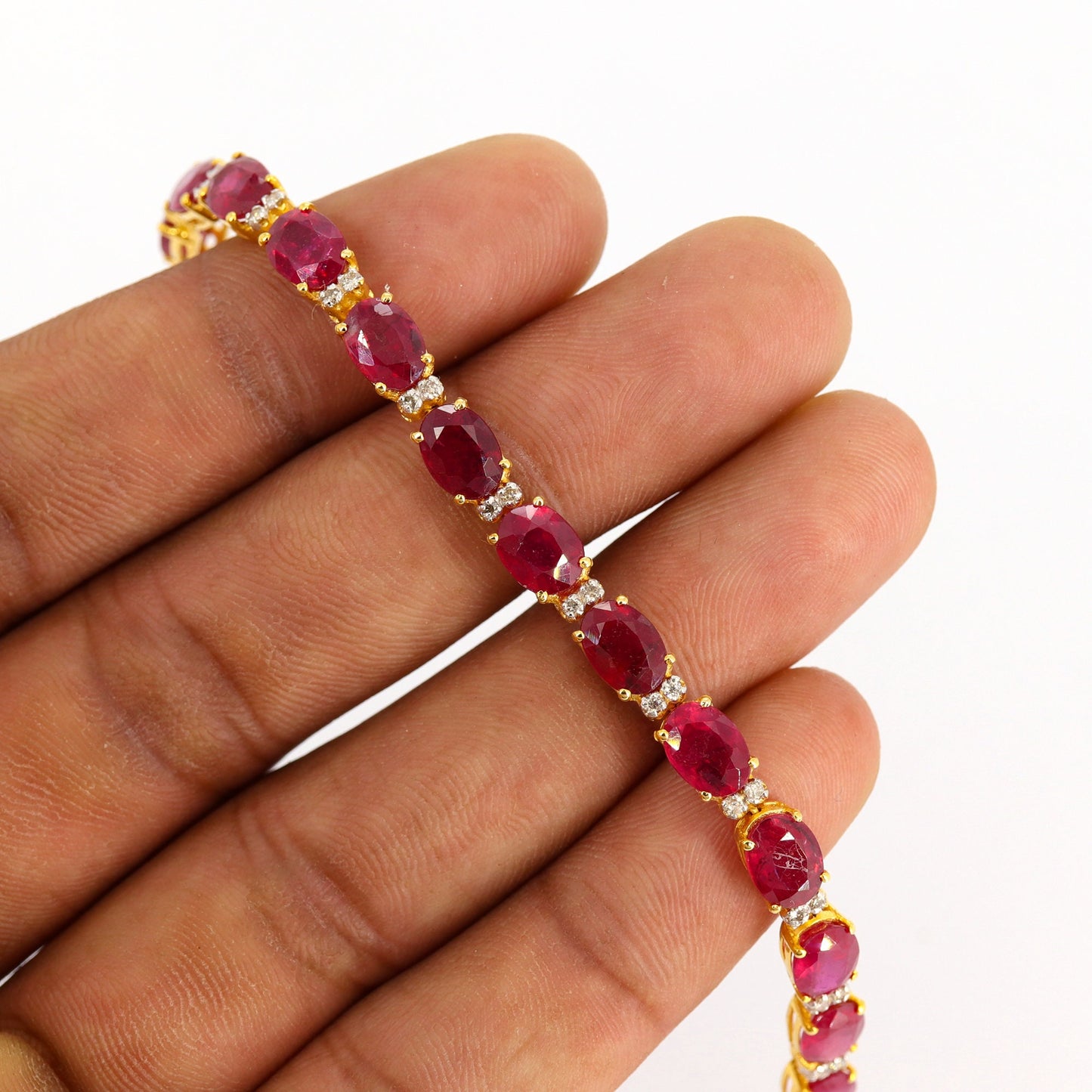 Ruby Bracelet 14K Gold