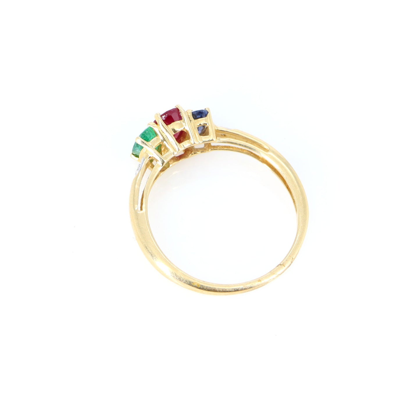 Multi Gemstone Ring 14K Gold