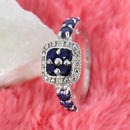 Blue Sapphire Ring Silver