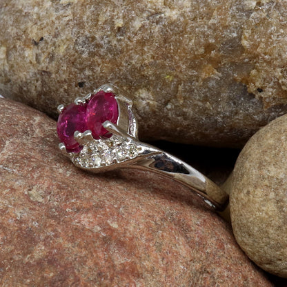 Handmade Ruby & Ring Silver