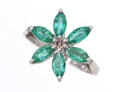 925 Sterling White Rhodium Beautiful Ring Gold