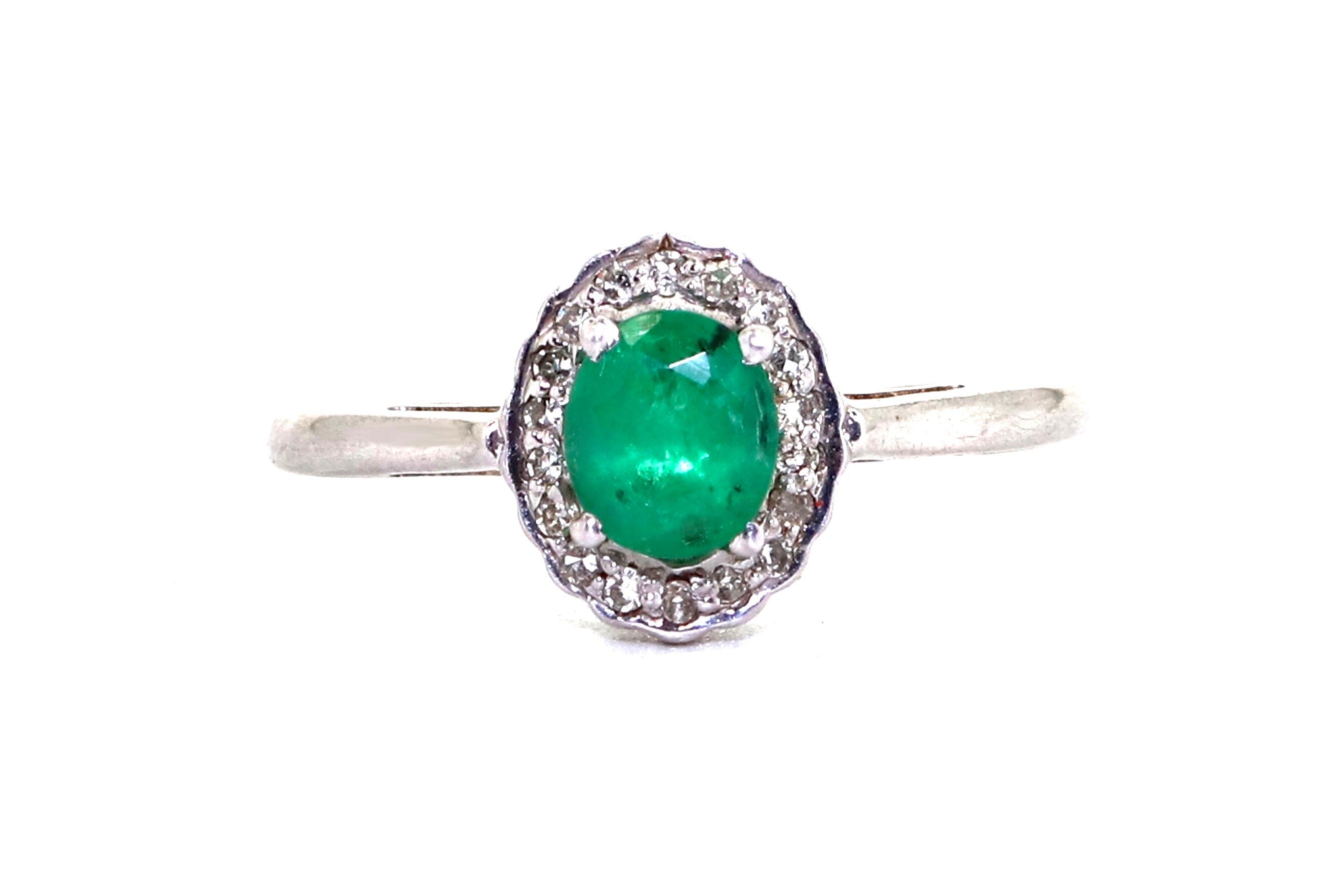925 Sterling White Rhodium Beautiful Ring Gold