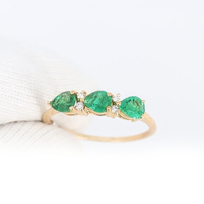Emerald Ring 14K Gold