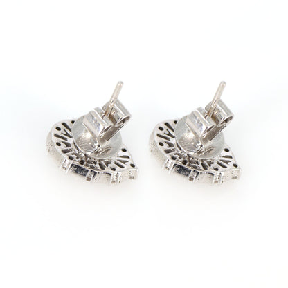 Real Tear Drop Stud Earring 14K Gold