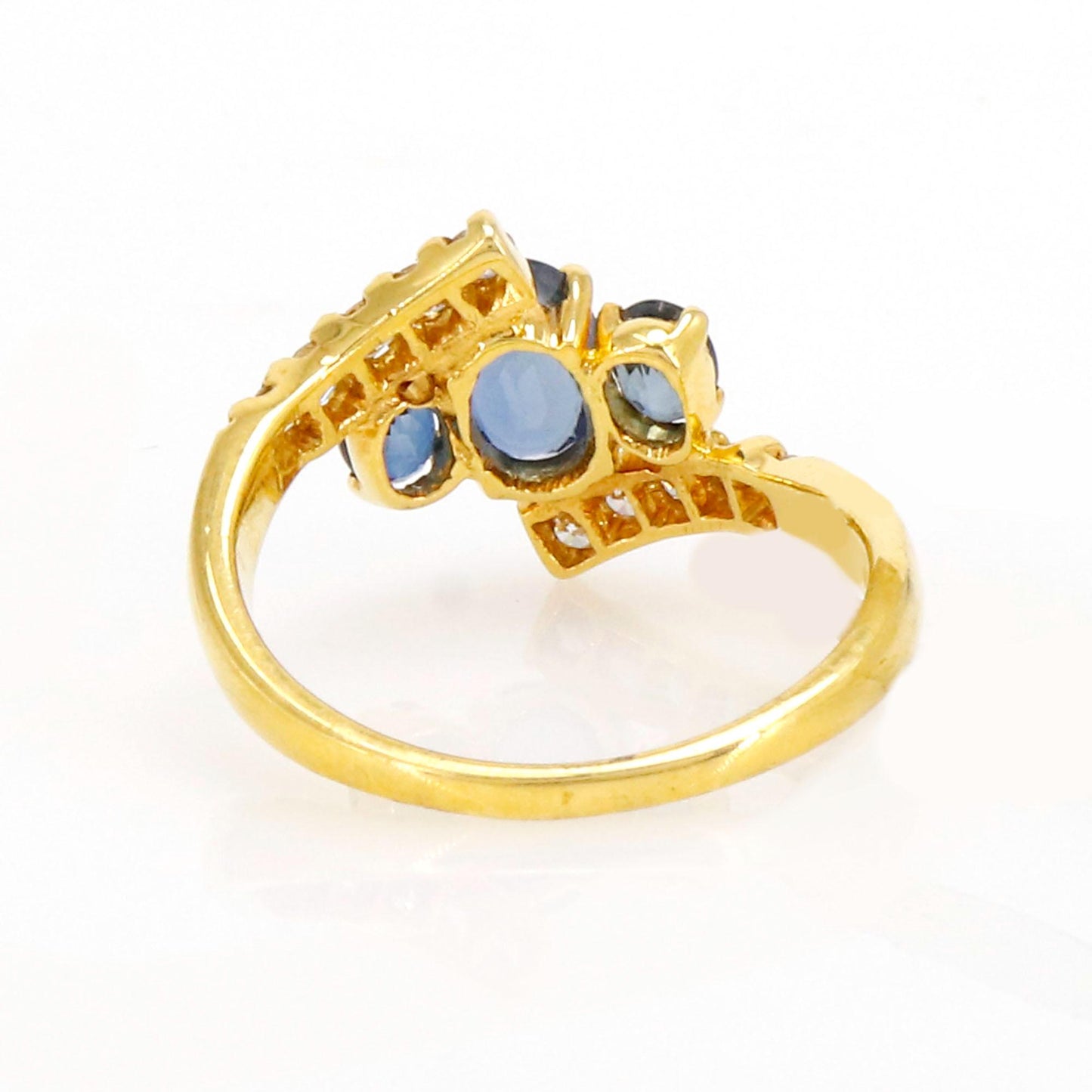 Blue Sapphire & Ring 18K Gold