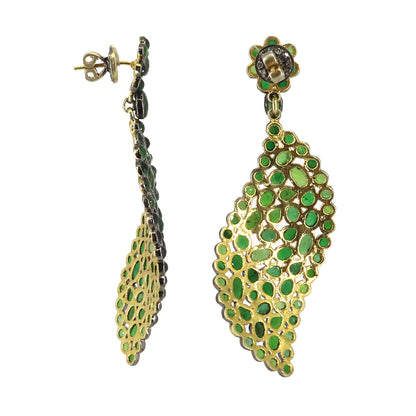 Chrome Diopside Earring