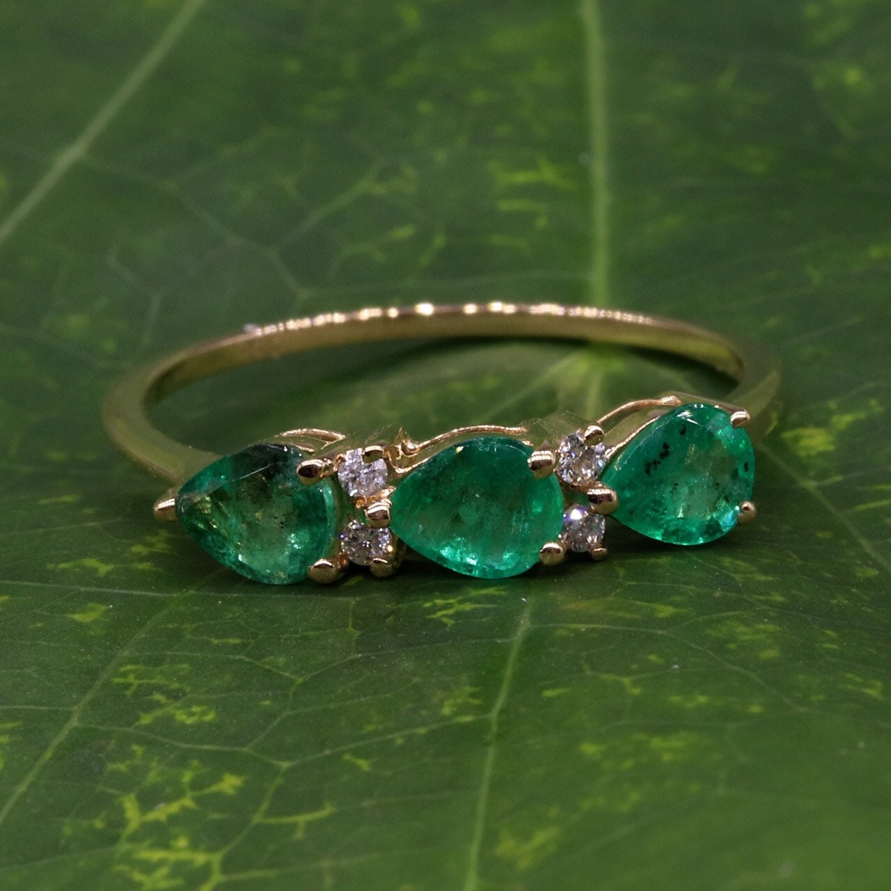 Emerald Ring 14K Gold