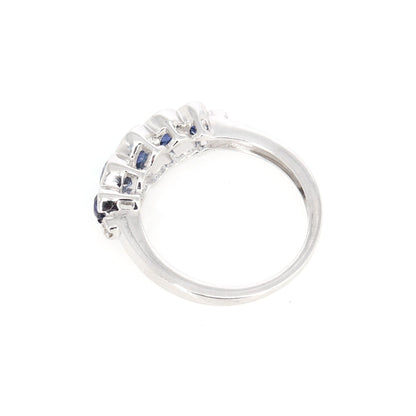 White Sapphire Ring 18K Gold