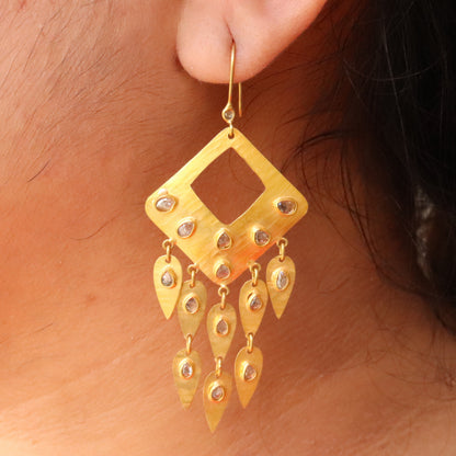 Yellow Earring 18K Gold