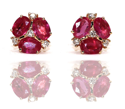 Ruby Earring 14K Gold