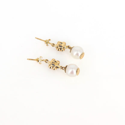 Gemstone Dangling Earring Gold
