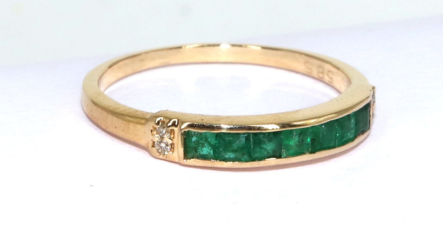 Eternity Band Beautiful Ring 14K Gold
