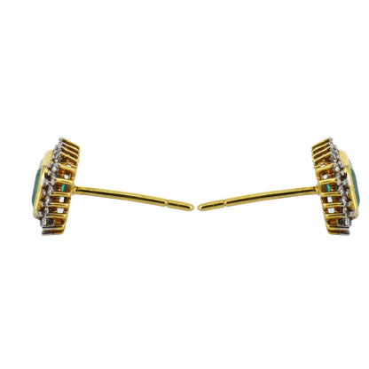 Cluster Earring 18K Gold