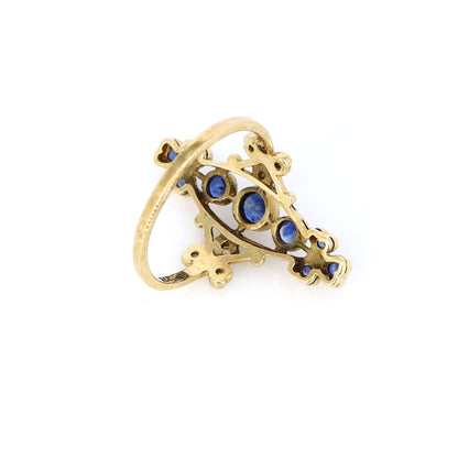 Edwardian Fine Sapphire Vintage Ring Gold