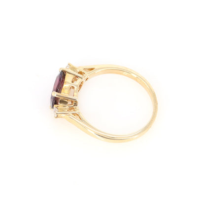 Bicolor Tourmaline Ring 14K Gold