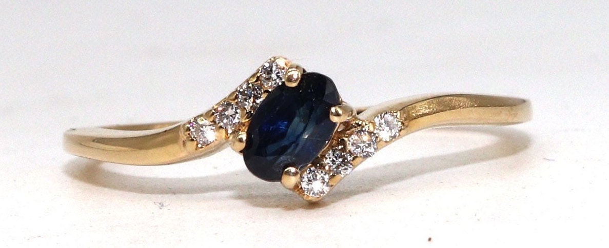 Sapphire Ring 14K Gold