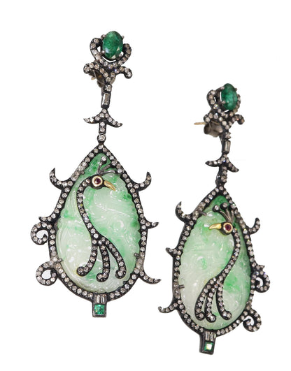 Exclusively Designed Vintage Replica Victorian Earring Gold