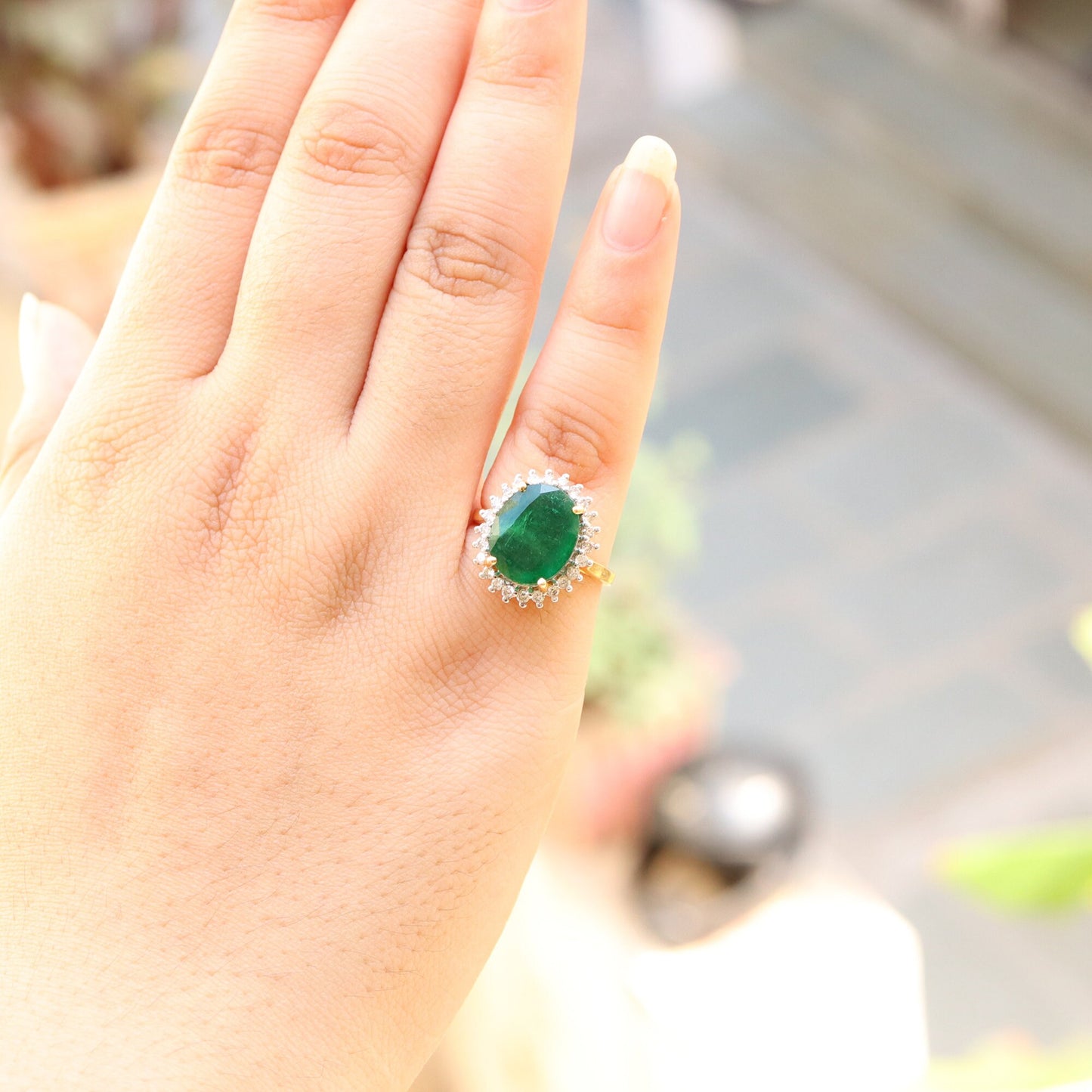 Emerald Ring 14K Gold