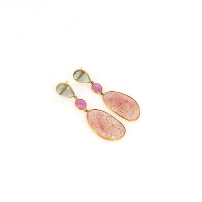Yellow Dangling Earring 18K Gold