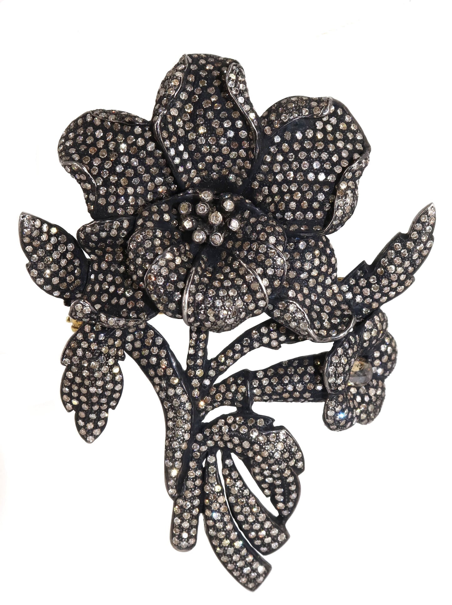Exclusively Designed Vintage Replica Victorian Beautiful Flower Pendant Gold