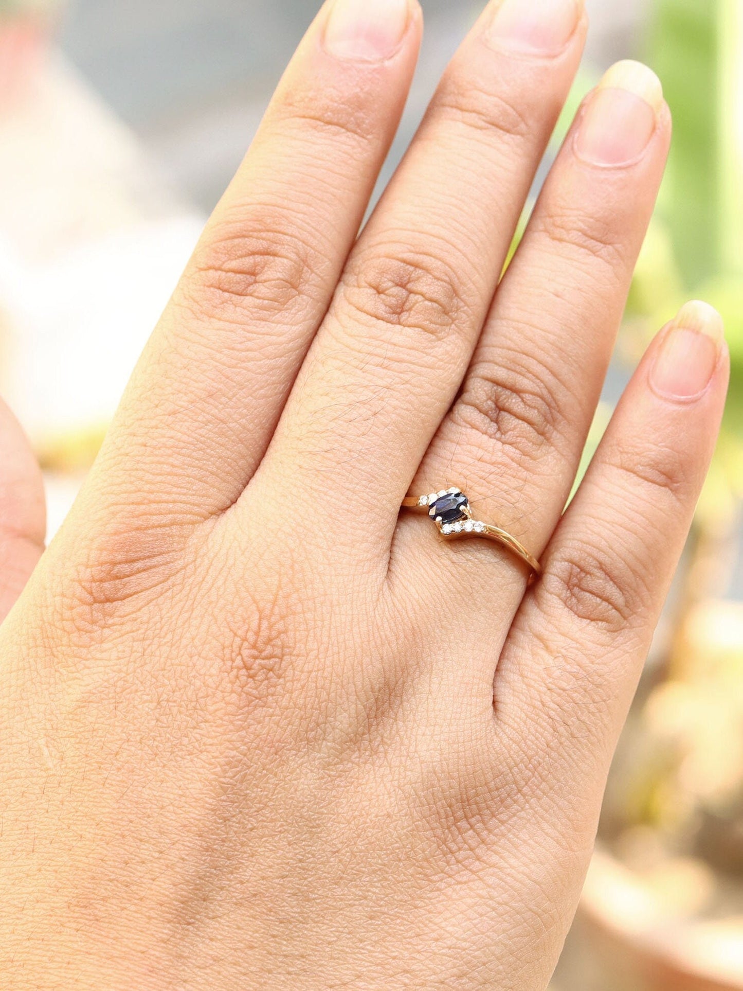 Sapphire Ring 14K Gold