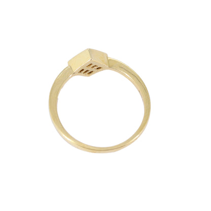 Princess Cut Ring 18K Gold