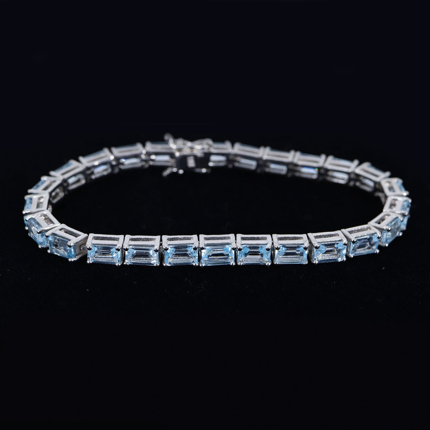 Blue Topaz Bracelet Silver