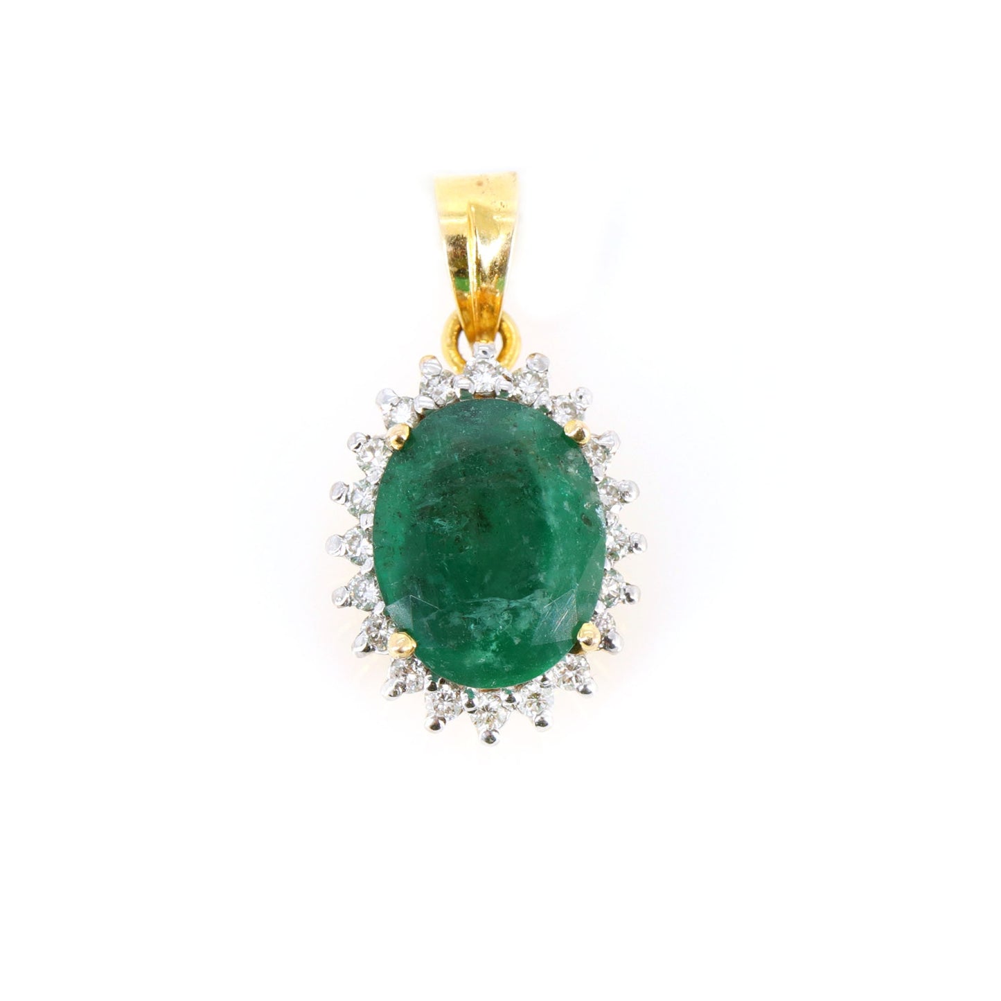 Emerald Pendant 14K Gold