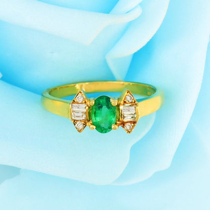 Emerald Ring 18K Gold