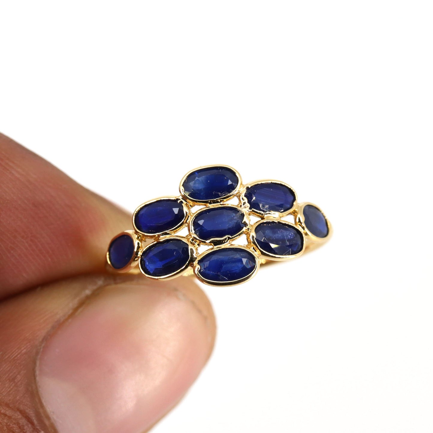 Blue Sapphire Ring 18K Gold