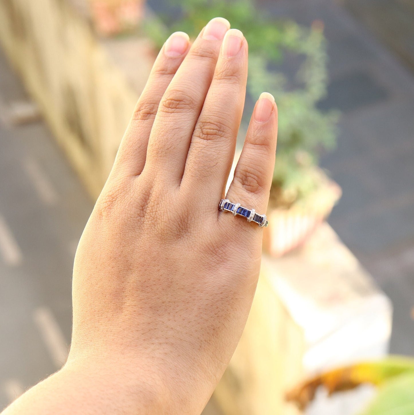 Blue Sapphire Ring Gold
