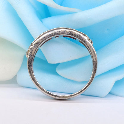 Ruby Ring Silver