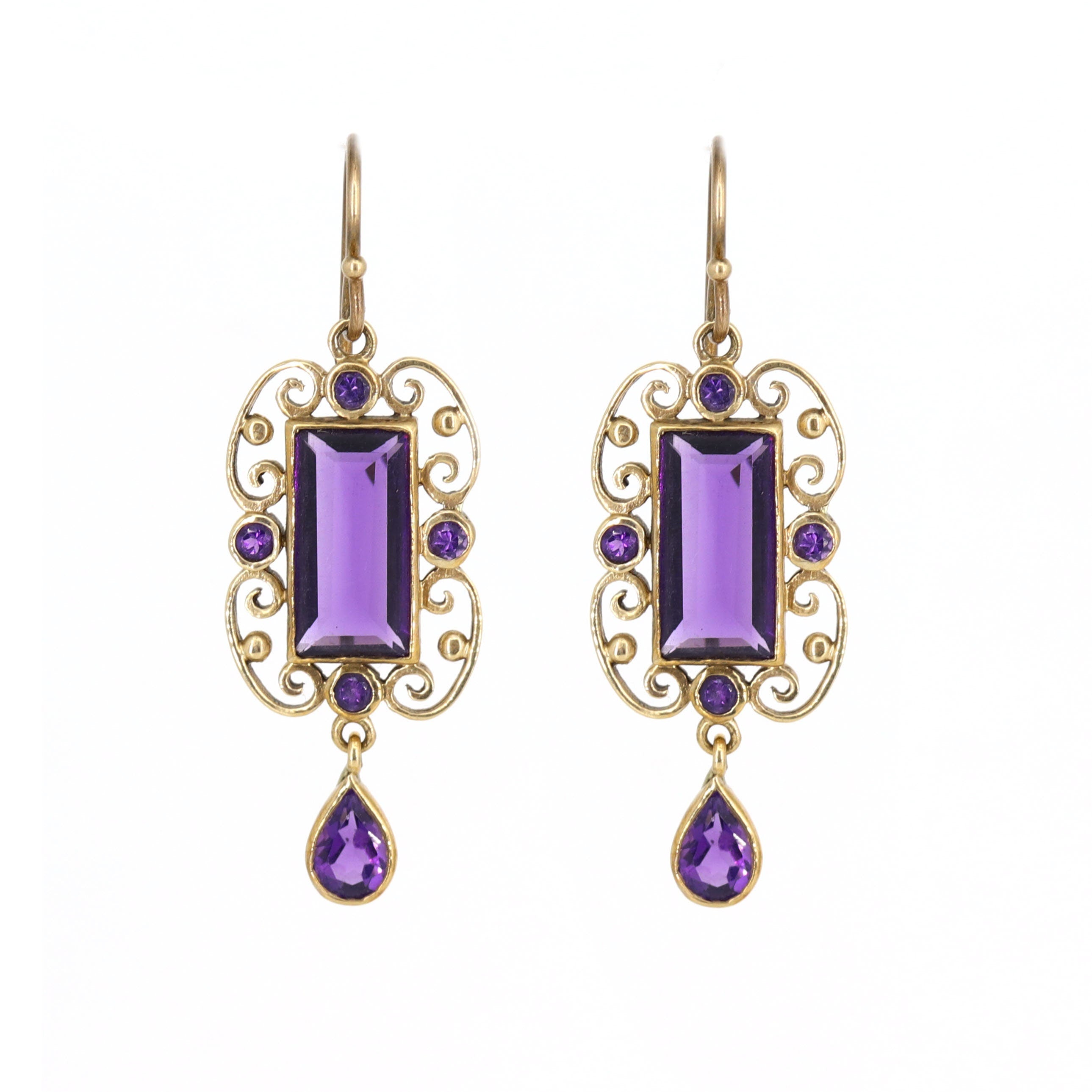 Amethyst Earring Gold