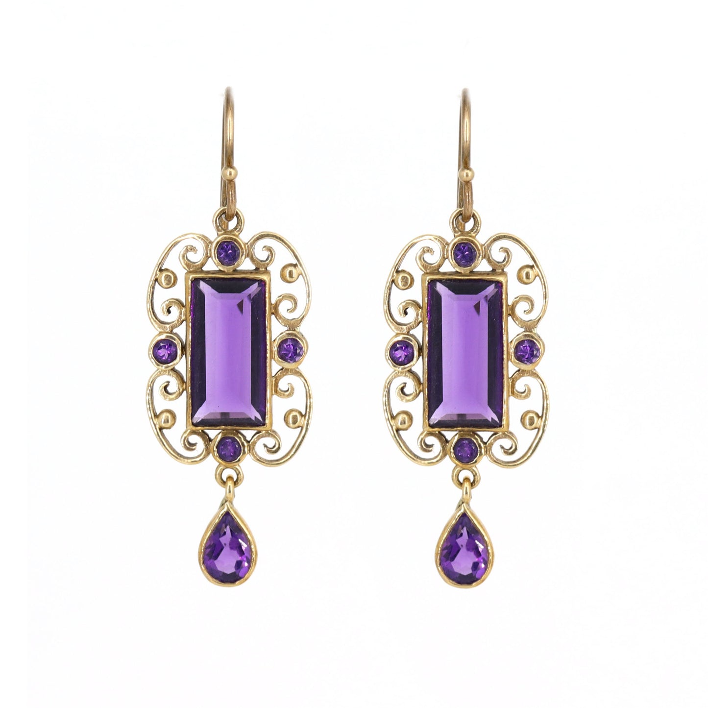 Amethyst Earring Gold