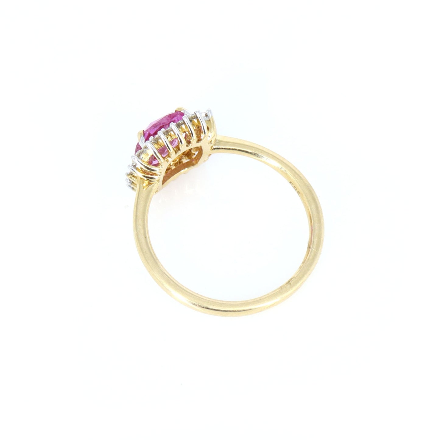 Pink Sapphire Ring 14K Gold