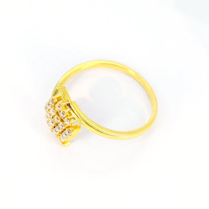 Elegant Real Ring 18K Gold