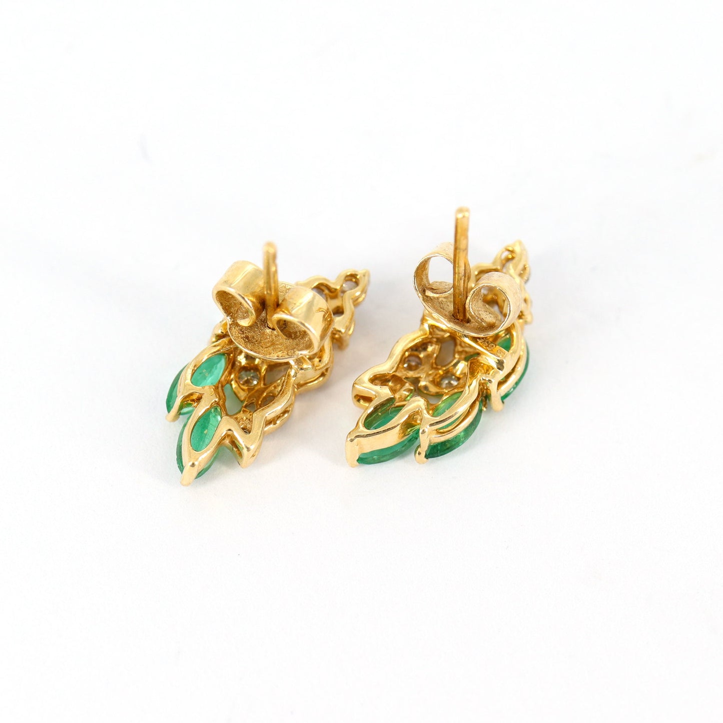 Unique Design Yellow Earring 14K Gold