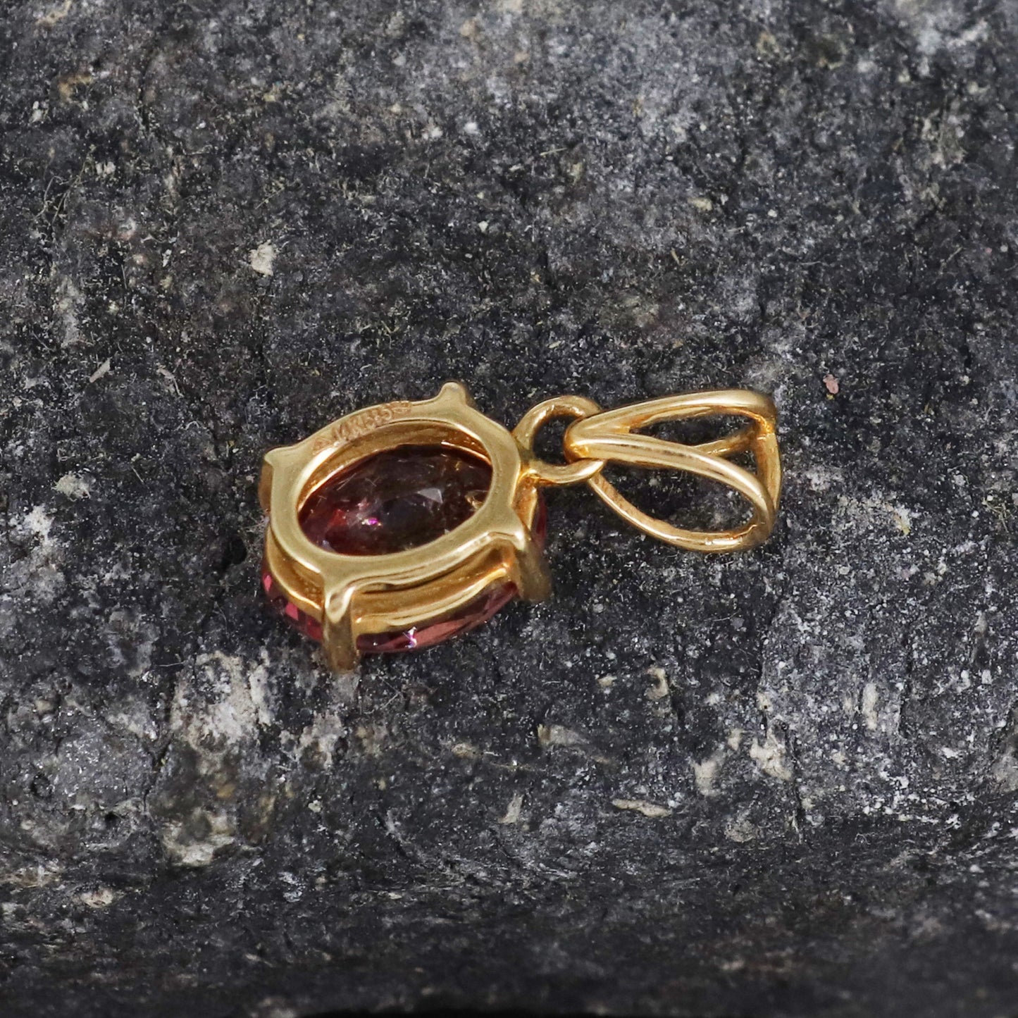 Bio Tourmaline Pendant 14K Gold