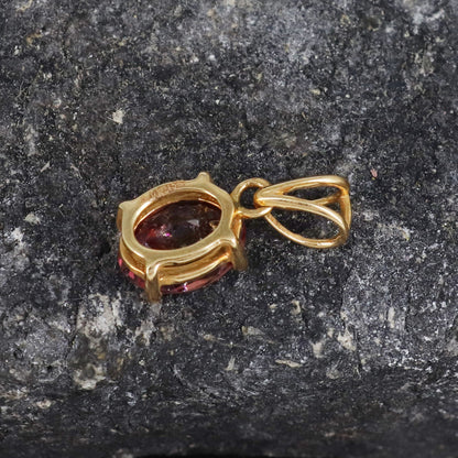 Bio Tourmaline Pendant 14K Gold