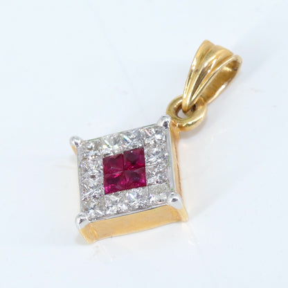 Ruby Pendant 18K Gold
