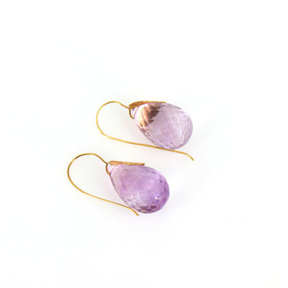 Amethyst Earring 18K Gold