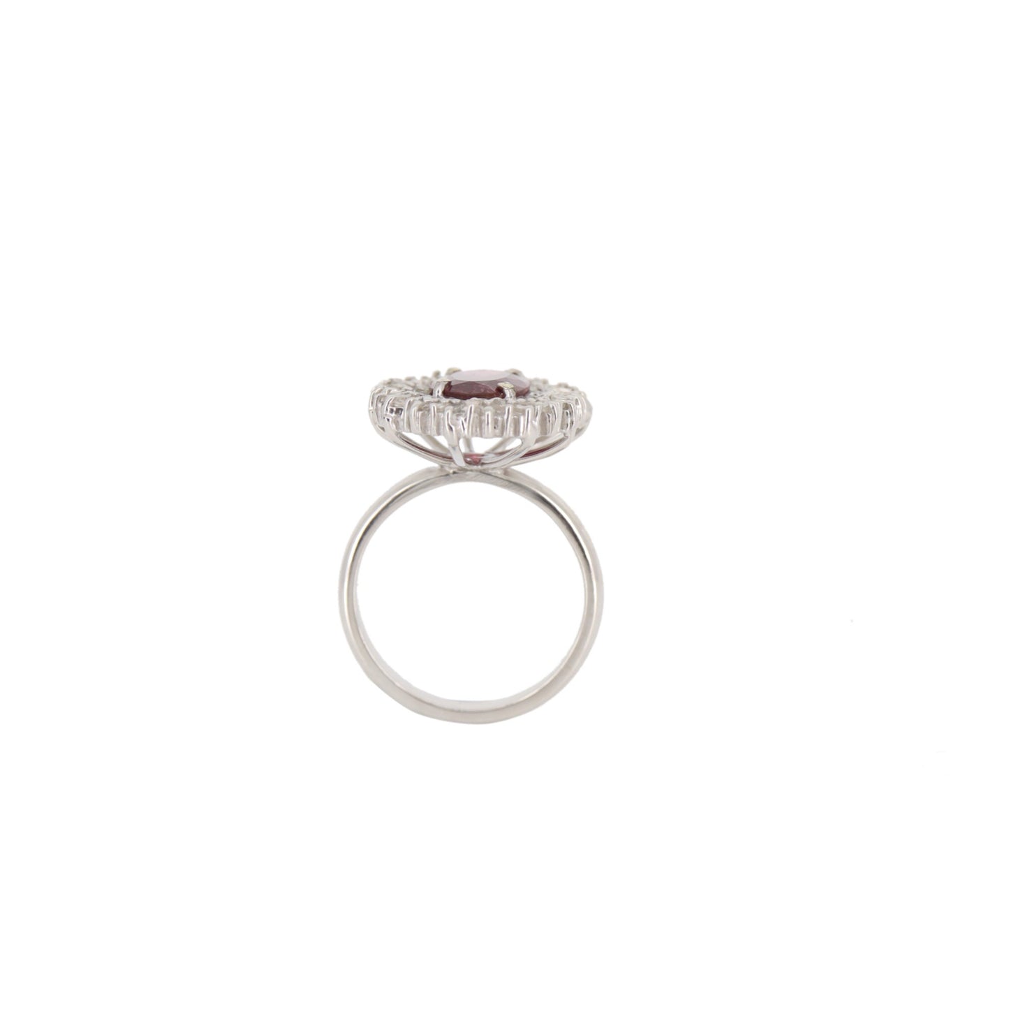 Rubellite Ring Silver
